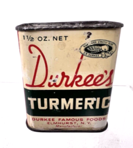 Durkee&#39;s Famous Foods Turmeric Spice Tin Elmhurst NY 1 1/2 oz - $13.37