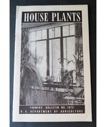 Vtg USDA House Plants Farmers Bulletin #1872 1941 Booklet Leaflet Ephemera - $21.08 CAD
