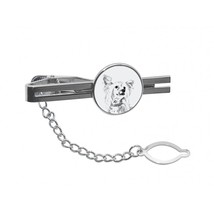 NEW! Chinese Crested Dog - Tie pin with an image of a dog. - £8.65 GBP