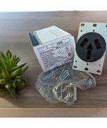 Leviton 5206 50 Amp 125/250 Volt Flush Mount Single Outlet Black Air Con... - $186.06 MXN