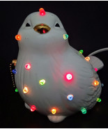 Happy Bird Gem Lamp By Gargoylery Studio, Retro Gem Light W Pull-Chain S... - $58.00