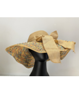 Women&#39;s Summer Large Bow Wide Brim Visor Cap Crochet Straw Sun Beach Hat... - $285.26 MXN
