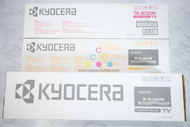 New OEM Kyocera TASKalfa 7052ci,7353ci,8052ci MYK Toner Set TK-8737M,Y,K - $341.55