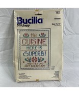 BUCILLA STITCHERY EMBROIDERY KIT 11&quot; X 14&quot; CUISINE 48889 (f) - £14.78 GBP