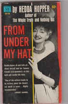 From Under My Hat by Hedda Hopper 1963 1st pb printing  inside Hollywood  - £11.96 GBP