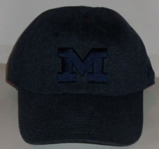 NWT WOMENS UNIVERSITY OF MICHIGAN WOLVERINES NAVY BLUE HEATHER SOFT BASE... - £18.64 GBP