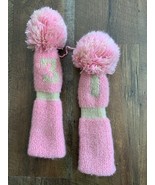 2 Vintage Pink Pom Golf Club Head Covers #1 #3  - €17,16 EUR