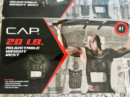 CAP Barbell Adjustable Weighted Fitness Vest 20 Pounds FREE SHIPPING - $59.95