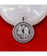 999 Pure Fine Silver Laxmi Ganesh Coin Pendant, Indian Traditional Coin - €26,14 EUR