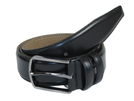 Men Black Genuine Leather Belt PIERO ROSSI Turkey Soft Full Grain #Black-B - £27.98 GBP