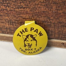 Vintage Button Paw Tok Alaska Yellow Siberian Husky - £13.50 GBP