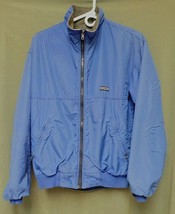 Vintage Patagonia Bomber Jacket Fleece Lined Blue Women&#39;s Size Medium - £27.96 GBP