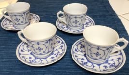 x4 Vtg Wilhelm Jager Porcelain Cup Saucer GDR German Democratic Republic ~868A - £35.58 GBP