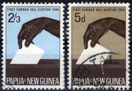 ZAYIX Papua New Guinea 182-183 Used Hands Voting Casting Ballot 071423S141 - £1.19 GBP
