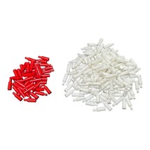 Game Parts Pieces Sub Search 1977 Milton Bradley 49 Red 193 White Pegs Only - £2.66 GBP