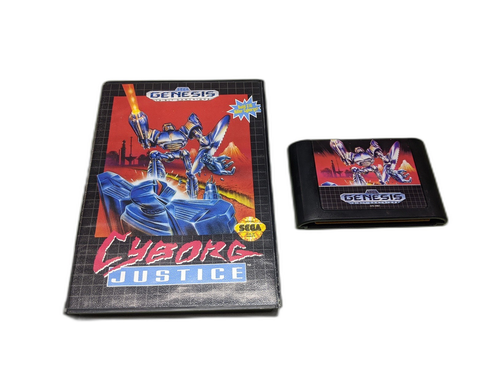 Cyborg Justice Sega Genesis Cartridge and Case - $15.47