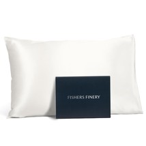 25Mm 100% Pure Mulberry Silk Pillowcase, Good Housekeeping Winner (White, Queen) - £68.17 GBP
