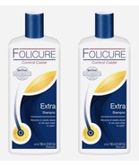 2 X folicure extra shampoo control caida biotina crecimiento 700ml each - £22.49 GBP