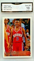  Hot! Graded 10! Allen Iverson Rookie 1996 Topps #171 Hof 76ERS Gem Mint! - £799.31 GBP