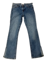RSQ Split Hem Jeans Womens 27 Blue Side Slit Flare New Tags 90&#39;s Bell Di... - $22.03