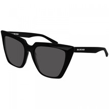BALENCIAGA BB0046S 001 Black/Grey 55-18-140 Sunglasses New Authentic - £157.28 GBP