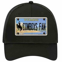 Cowboys Fan Wyoming Novelty Black Mesh License Plate Hat - £22.64 GBP