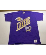 Vintage Los Angeles Lakers Single Stitch T-Shirt Size XL Made in USA Nut... - £51.23 GBP