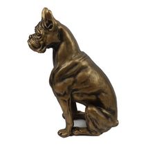 Boxer Dog Statue Sculpture 30" in bronze finish - $296.01