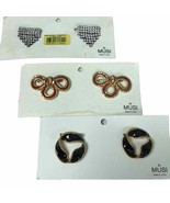 Lot of 3 Vintage Mod Shoe Clips by Bluette Made in USA gold epoxy + rhin... - $54.59 CAD