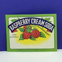 Label soda pop ephemera advertising Manchester duckworth raspberry cream... - £9.23 GBP