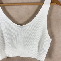 Cute V-neck Sweater Knit Crop Top NWOT Size M/L - £7.47 GBP