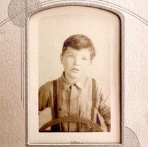 Real Photo Signed By Artist In Stand Up Envelope Frame Sepia Tone c1920s... - $739.33 MXN
