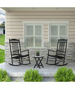 3- Piece Solid Wood Rocking Chairs plu side table 3- Color Choice Outdoo... - $450.90 CAD