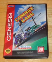 Sega Genesis Combat Cars Video Game, CIB Complete w/ Case + Manual, Tested - £9.55 GBP