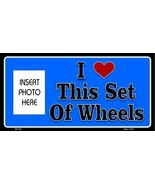 Love These Wheels Photo Insert Pocket Metal Novelty Small Sign SS-015 - £17.54 GBP