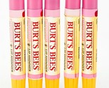 Burts Bees Strawberry Lip Shimmer 0.09oz Lot of 5 Pink - £21.93 GBP