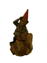 Tom Clark Gnome Figurine vtg sculpture elf SIGNED Cairn Gary Mailman postman ups - £31.54 GBP