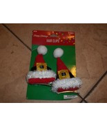 2 Santa hat hair clips brand new in original package new lower price - £12.27 GBP