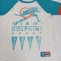 Miami Dolphins NFL Football Team Apparel 3/4 Sleeve Cotton T-Shirt Size Small  image 9