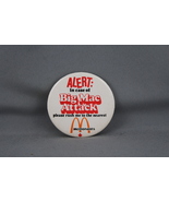 Vintage McDonalds Pin - Alert Big Mac Attack - Celluloid Pin - $15.00