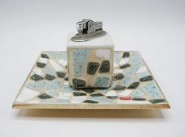 Mi Siècle Moderne Mcm Mosaic Butane Table Briquet - £50.24 GBP