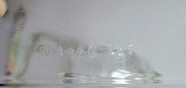 1996 THT HEAVY GLASS ANGLED CHEESE DISH WITH LID image 6