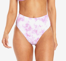 NWT Vitamin A Womens Barcelona Tie Dye Textured High Bikini Bottom Multi Size 8 - £25.87 GBP