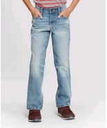Boys&#39; Size 4 Stretch Straight Fit Jeans - Cat &amp; Jack Light Blue - $19.13 CAD