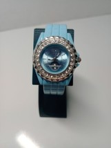 Geneva Elite Women&#39;s Blue Bracelet Watch Tested All Metal - $9.89