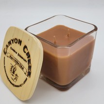 NEW Canyon Creek Candle Company 9oz Cube jar HOLIDAY BLEND coffee scent Handmade - £14.91 GBP