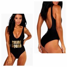 NWOT boohoo Bride Squad one piece bathing suit - £21.18 GBP