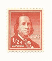 1958 1/2c Benjamin Franklin, Founding Father Scott 1030 Mint F/VF  - £0.99 GBP