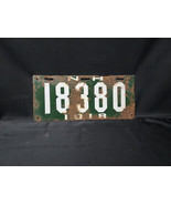 1918 State Of New Hampshire Porcelain License Plate #18380 NH  - €38,96 EUR