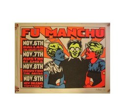 Fu Manchu Silk Screen Poster Jermaine - £59.25 GBP